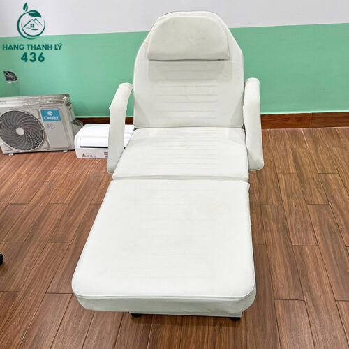 Giường Tiêm Filler Cũ Màu Trắng Bọc Da Hàng Đẹp 8 giuong tiem filler cu mau trang boc da hang dep 6