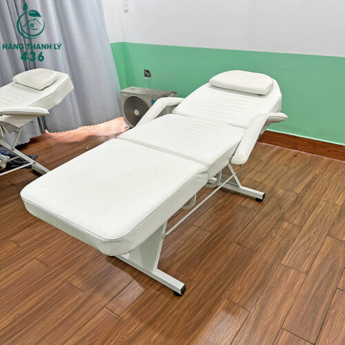 Giường Tiêm Filler Cũ Màu Trắng Bọc Da Hàng Đẹp 7 giuong tiem filler cu mau trang boc da hang dep 7