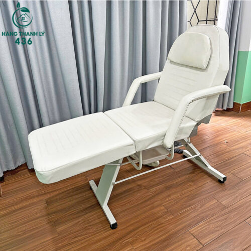 Giường Tiêm Filler Cũ Màu Trắng Bọc Da Hàng Đẹp 5 giuong tiem filler cu mau trang boc da hang dep 9