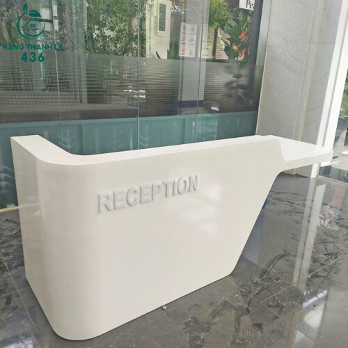 Quầy Lễ Tân Cũ 2M4x95CM Màu Trắng Phối Xanh Độc Đáo 4 quay le tan cu 2m4x95cm mau trang phoi xanh doc dao 3