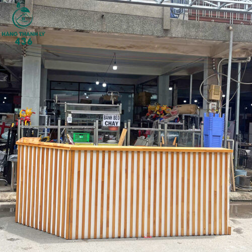 Quầy Pha Chế Cũ 2M8x2M1 Tích Hợp Bồn Rửa Tiện Lợi 8 quay pha che cu 2m8x2m1 tich hop bon rua tien loi 8