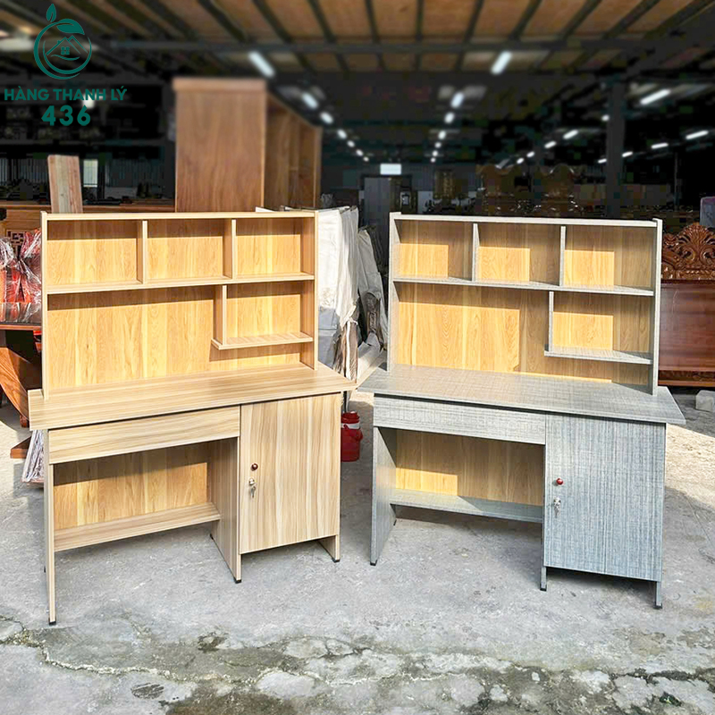 thanh-ly-ban-hoc-sinh-go-1-ngan-keo-1-hoc-kin-moi-2 Thanh Lý Bàn Học Sinh Gỗ 1 Ngăn Kéo 1 Hộc Kín Mới 99% (Nhiều Mẫu)