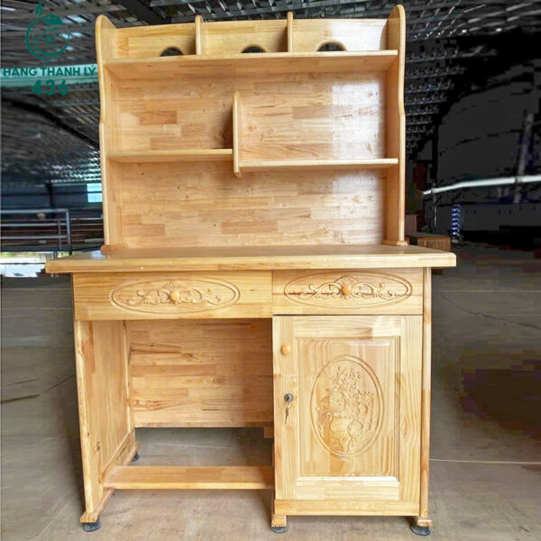 thanh ly ban hoc sinh go 2 ngan keo 1 tu kin moi 6