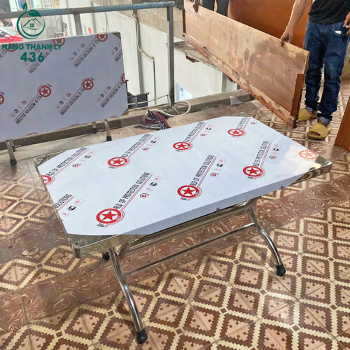 Thanh Lý Bàn Inox Chữ Nhật Nhiều Kích Thước Mới 99% 6 thanh ly ban inox chu nhat nhieu kich thuoc 7