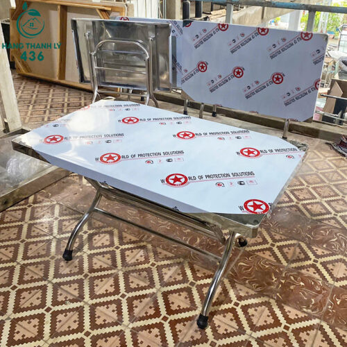 Thanh Lý Bàn Inox Chữ Nhật Nhiều Kích Thước Mới 99% 5 thanh ly ban inox chu nhat nhieu kich thuoc 8