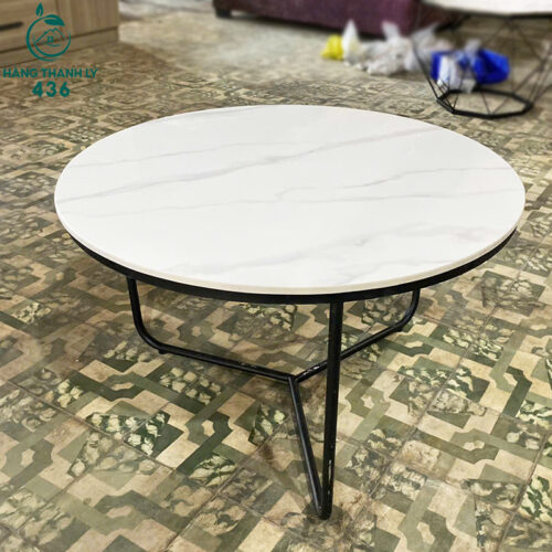 Thanh Lý Bàn Trà Sofa Mặt Đá Chân Kim Loại Mới 99% (Nhiều Mẫu) 4 thanh ly ban sofa doi mat da hang dep gia tot moi 99 9