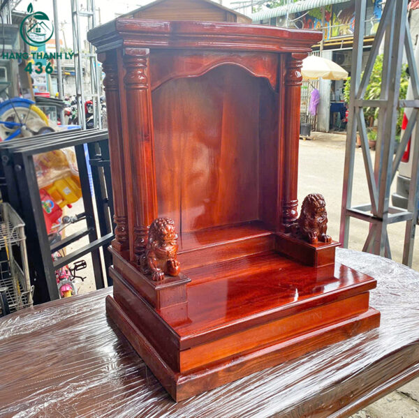 thanh ly ban tho ong dia go tu nhien cot 60 moi 99 1