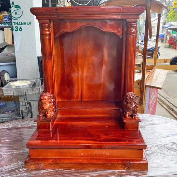 thanh ly ban tho ong dia go tu nhien cot 60 moi 99 3