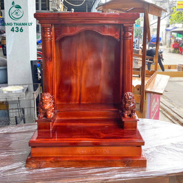 thanh ly ban tho ong dia go tu nhien cot 60 moi 99 4