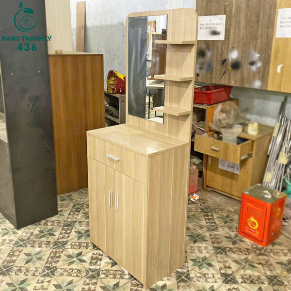 thanh ly ban trang diem go gan guong 1m6x60cm 1