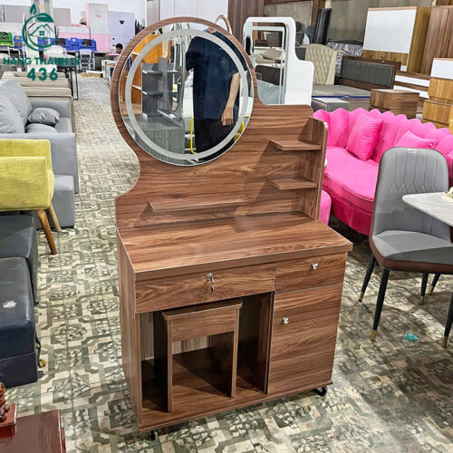 thanh ly ban trang diem go gan guong 3