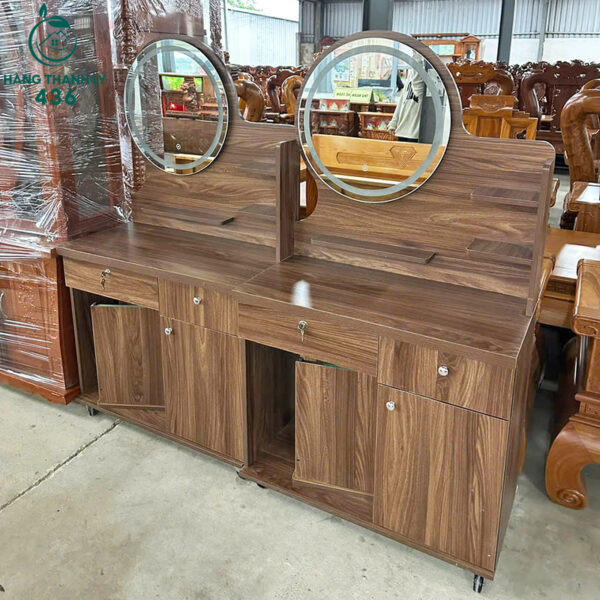 thanh ly ban trang diem go gan guong moi 99 nhieu mau 2