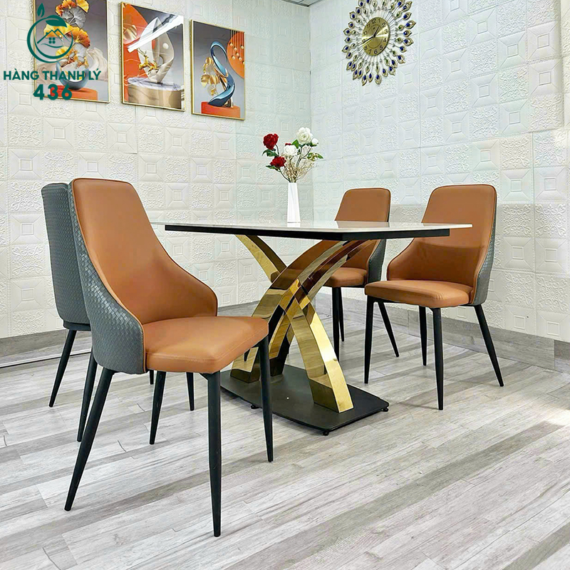 Thanh Lý Bộ Bàn Ăn Chân Chữ X Mạ Vàng Mới 99% thanh-ly-bo-ban-an-chan-chu-x-ma-vang-moi-99-2 Thanh Lý Bộ Bàn Ăn Chân Chữ X Mạ Vàng Mới 99%