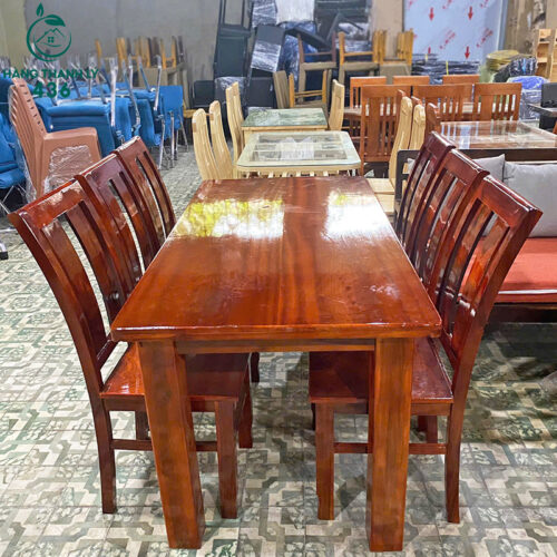 Thanh Lý Bộ Bàn Ăn Gỗ 6 Ghế Hàng Xưởng Cao Cấp Mới 99% 5 thanh ly bo ban an go 6 ghe hang xuong cao cap 1