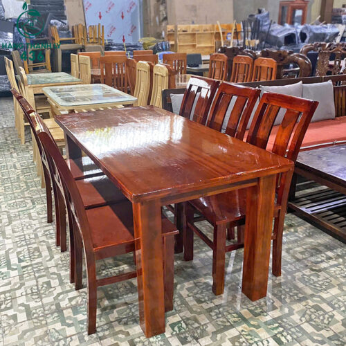 Thanh Lý Bộ Bàn Ăn Gỗ 6 Ghế Hàng Xưởng Cao Cấp Mới 99% 9 thanh ly bo ban an go 6 ghe hang xuong cao cap 3