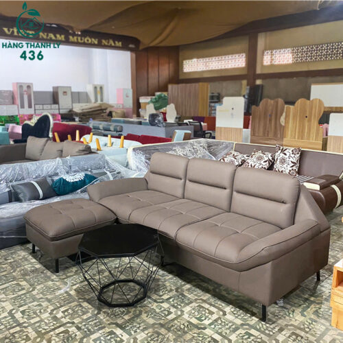 Thanh Lý Bộ Bàn Ghế Sofa Bọc Da Nhiều Màu Góc L Mới 99% (Nhiều Mẫu) 8 thanh ly bo ban ghe sofa boc da nhieu mau goc l moi 99 1
