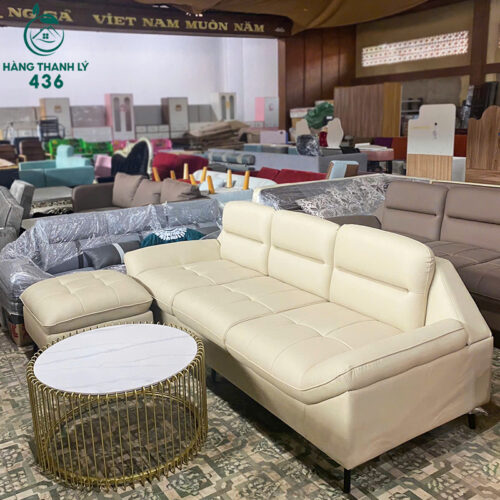 Thanh Lý Bộ Bàn Ghế Sofa Bọc Da Nhiều Màu Góc L Mới 99% (Nhiều Mẫu) 19 thanh ly bo ban ghe sofa boc da nhieu mau goc l moi 99 7