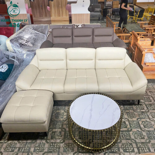 Thanh Lý Bộ Bàn Ghế Sofa Bọc Da Nhiều Màu Góc L Mới 99% (Nhiều Mẫu) 18 thanh ly bo ban ghe sofa boc da nhieu mau goc l moi 99 8