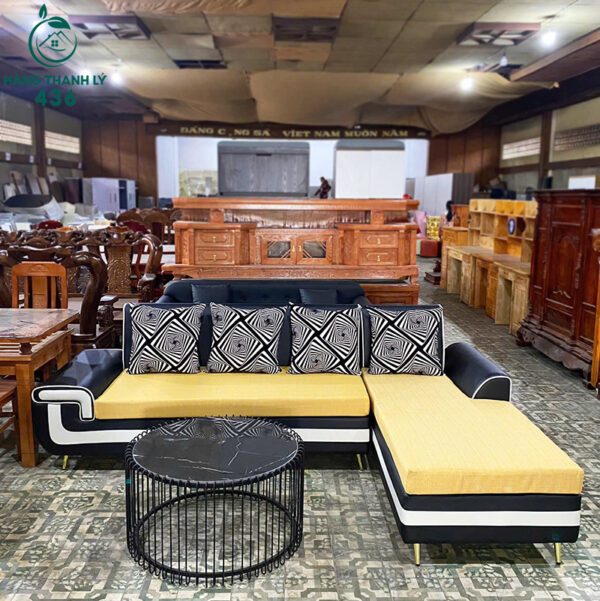 thanh ly bo ghe sofa goc l boc da cao cap moi 99 1