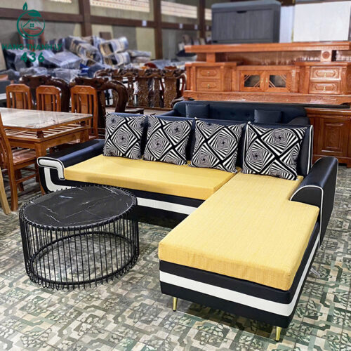 thanh ly bo ghe sofa goc l boc da cao cap moi 99 3