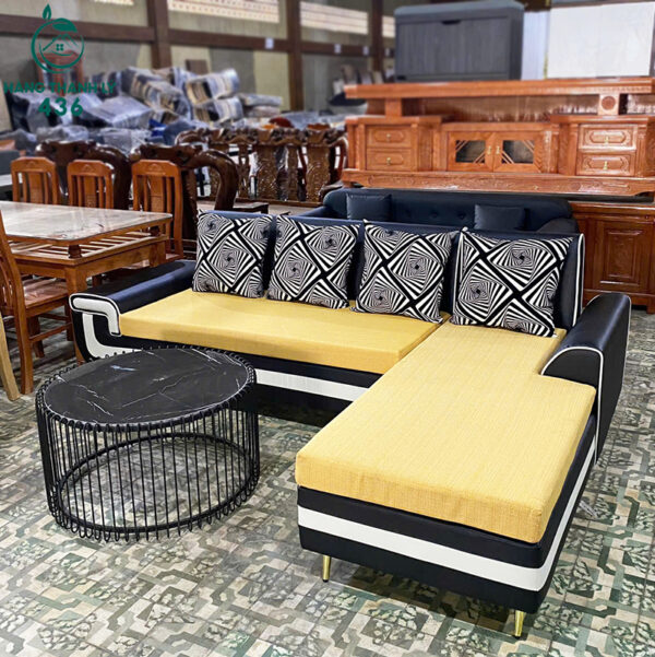 thanh ly bo ghe sofa goc l boc da cao cap moi 99 3