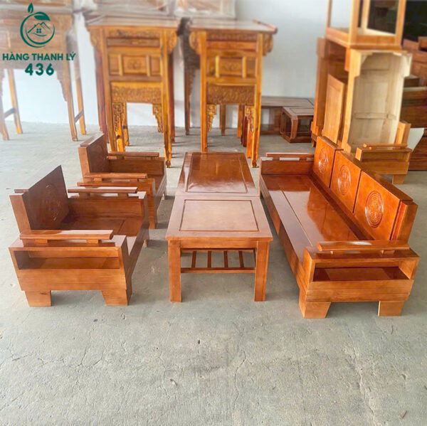 thanh ly bo salon go cham khac hoa van trong dong moi 99 1