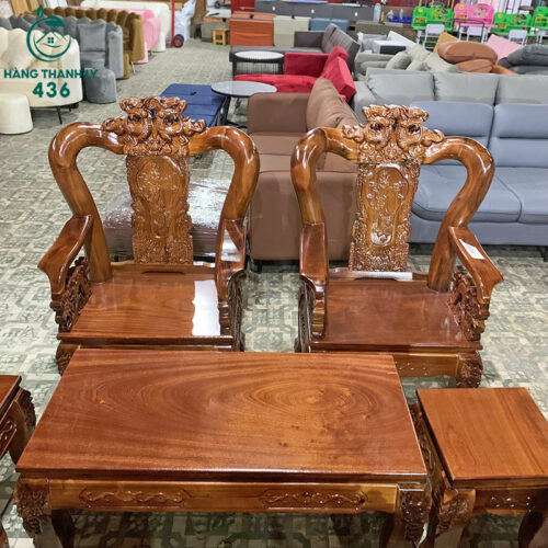 Thanh Lý Bộ Salon Gỗ Tràm Tay 10 Chạm Bát Tiên Mới 99% 12 thanh ly bo salon go tram tay 10 cham bat tien moi 99 11