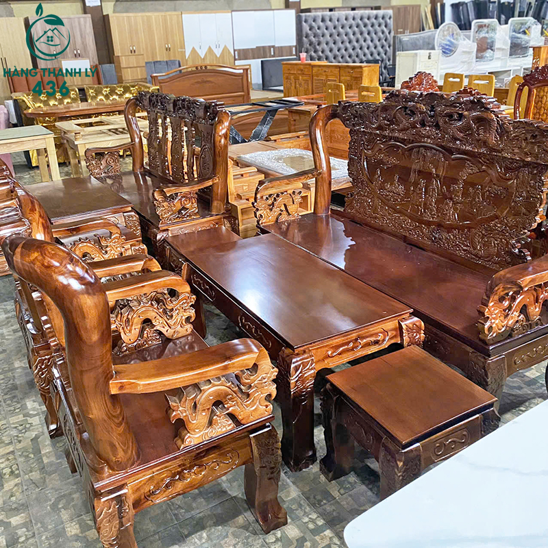 Thanh Lý Bộ Salon Gỗ Tràm Tay 10 Chạm Bát Tiên Mới 99% thanh-ly-bo-salon-go-tram-tay-10-cham-bat-tien-moi-99-7 Thanh Lý Bộ Salon Gỗ Tràm Tay 10 Chạm Bát Tiên Mới 99%