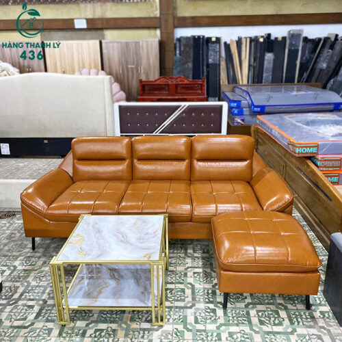 Thanh Lý Bộ Bàn Ghế Sofa Bọc Da Nhiều Màu Góc L Mới 99% (Nhiều Mẫu) 23 thanh ly bo sofa boc da 2