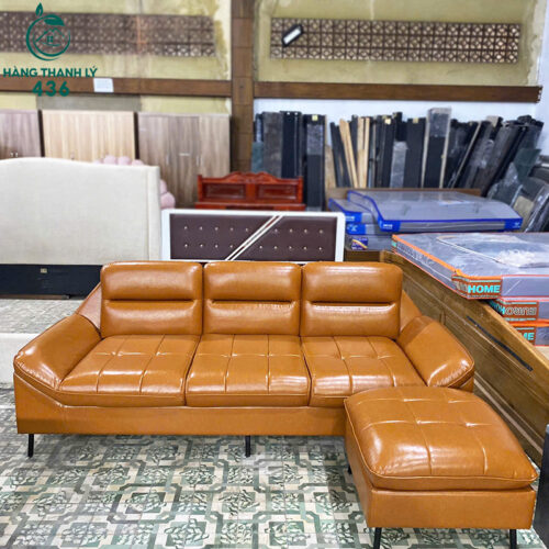 Thanh Lý Bộ Bàn Ghế Sofa Bọc Da Nhiều Màu Góc L Mới 99% (Nhiều Mẫu) 22 thanh ly bo sofa boc da 3