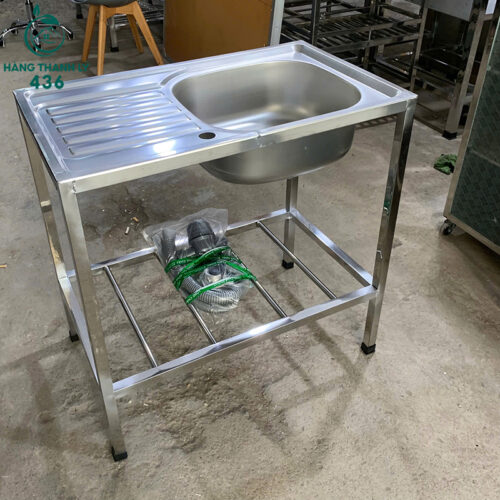 Thanh Lý Bồn Rửa Chén Inox Đơn Liền Kệ Hãng Đồng Phát Mới 99% 5 thanh ly bon rua chen inox don lien ke moi 99 2