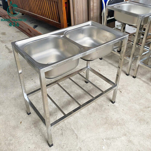 Thanh Lý Chậu Rửa Đôi Inox Không Liền Kệ Mới 99% 4 thanh ly chau rua doi inox khong lien ke 3
