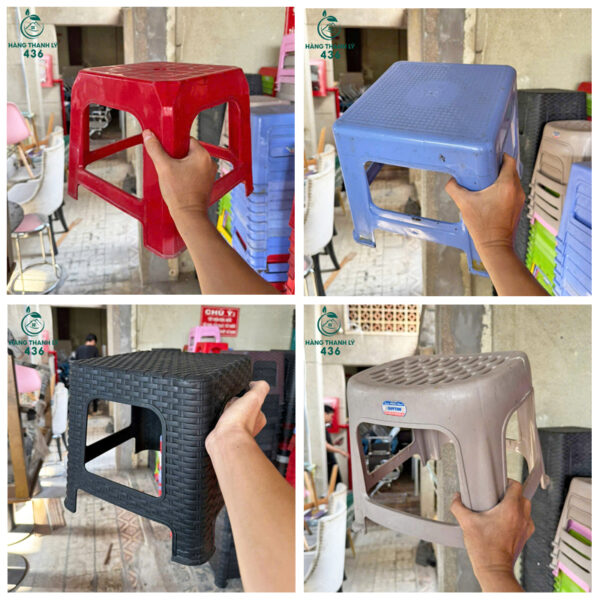 thanh ly ghe nhua nhieu mau