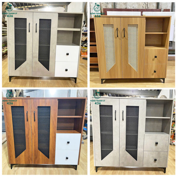 thanh ly tu giay dep 2 canh nhieu mau