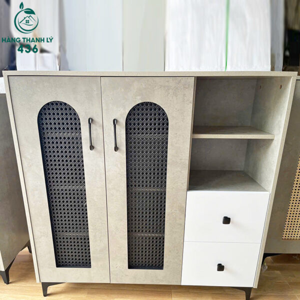 thanh ly tu giay dep go 2 canh co ngan keo moi 99 nhieu mau 10