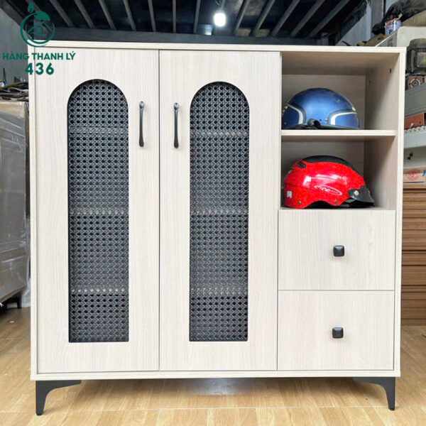 thanh ly tu giay dep go 2 canh co ngan keo moi 99 nhieu mau 11