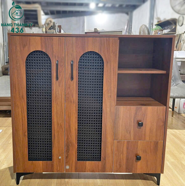 thanh ly tu giay dep go 2 canh co ngan keo moi 99 nhieu mau 2