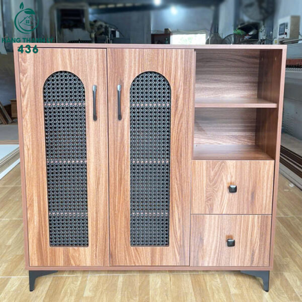 thanh ly tu giay dep go 2 canh co ngan keo moi 99 nhieu mau 4