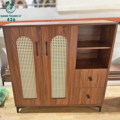 thanh ly tu giay dep go 2 canh co ngan keo moi 99 nhieu mau 5