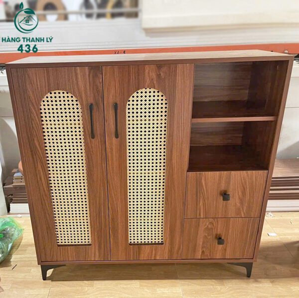 thanh ly tu giay dep go 2 canh co ngan keo moi 99 nhieu mau 5