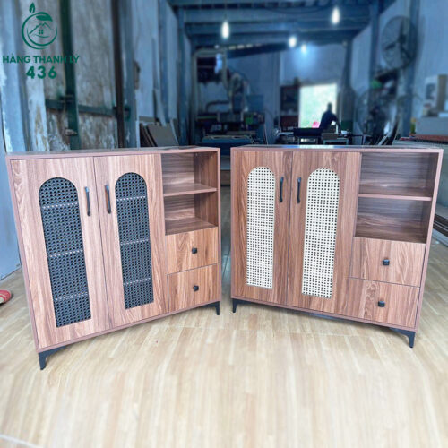 thanh ly tu giay dep go 2 canh co ngan keo moi 99 nhieu mau 6