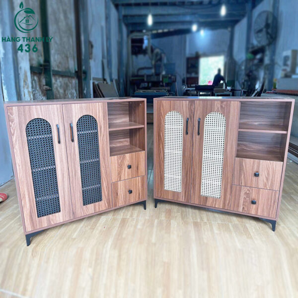 thanh ly tu giay dep go 2 canh co ngan keo moi 99 nhieu mau 6