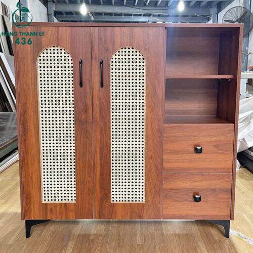 thanh ly tu giay dep go 2 canh co ngan keo moi 99 nhieu mau 7