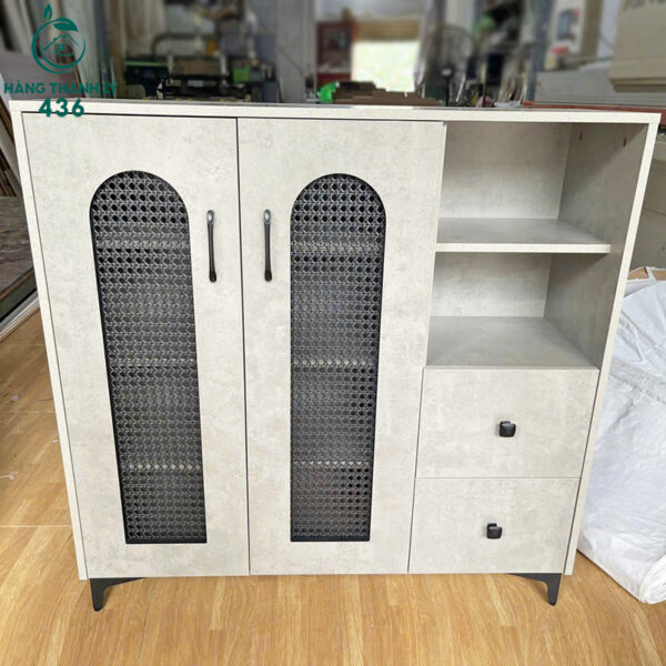 thanh ly tu giay dep go 2 canh co ngan keo moi 99 nhieu mau 9