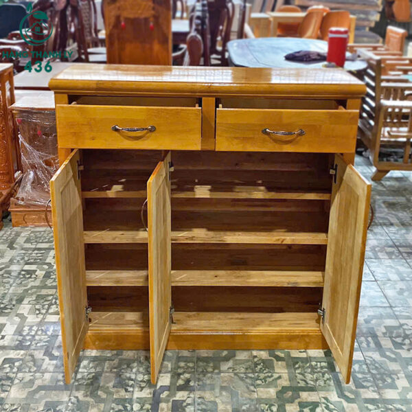 thanh ly tu giay dep go 3 canh co ngan keo moi 99 2