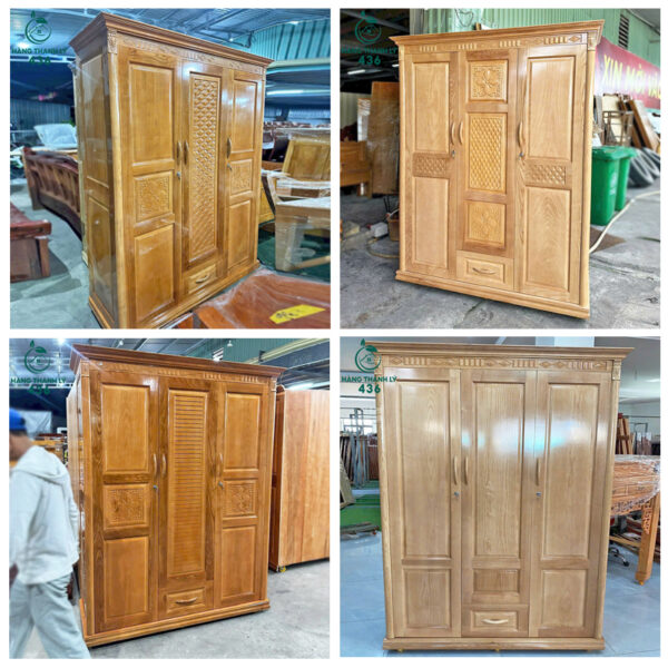 thanh ly tu quan ao 3 canh go tu nhien 1