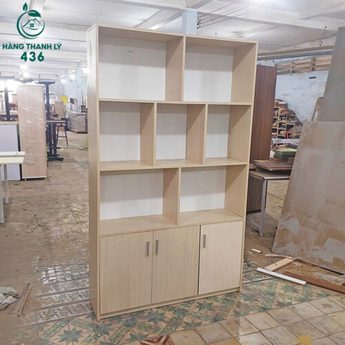 thanh ly tu trung bay go 3 tang 1m2x2m 2