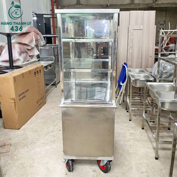 thanh ly xe ban hang inox 80cm hang dep moi 99 3