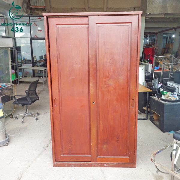 tu giay go cu 1m2x2m canh lua nhieu ngan tien loi 4