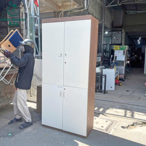 Tủ Hồ Sơ Cũ 4 Cánh Màu Trắng 2Mx90CM Phân Tầng Rộng Rãi 4 tu ho so cu 4 canh mau trang 2mx90cm phan tang rong rai 2